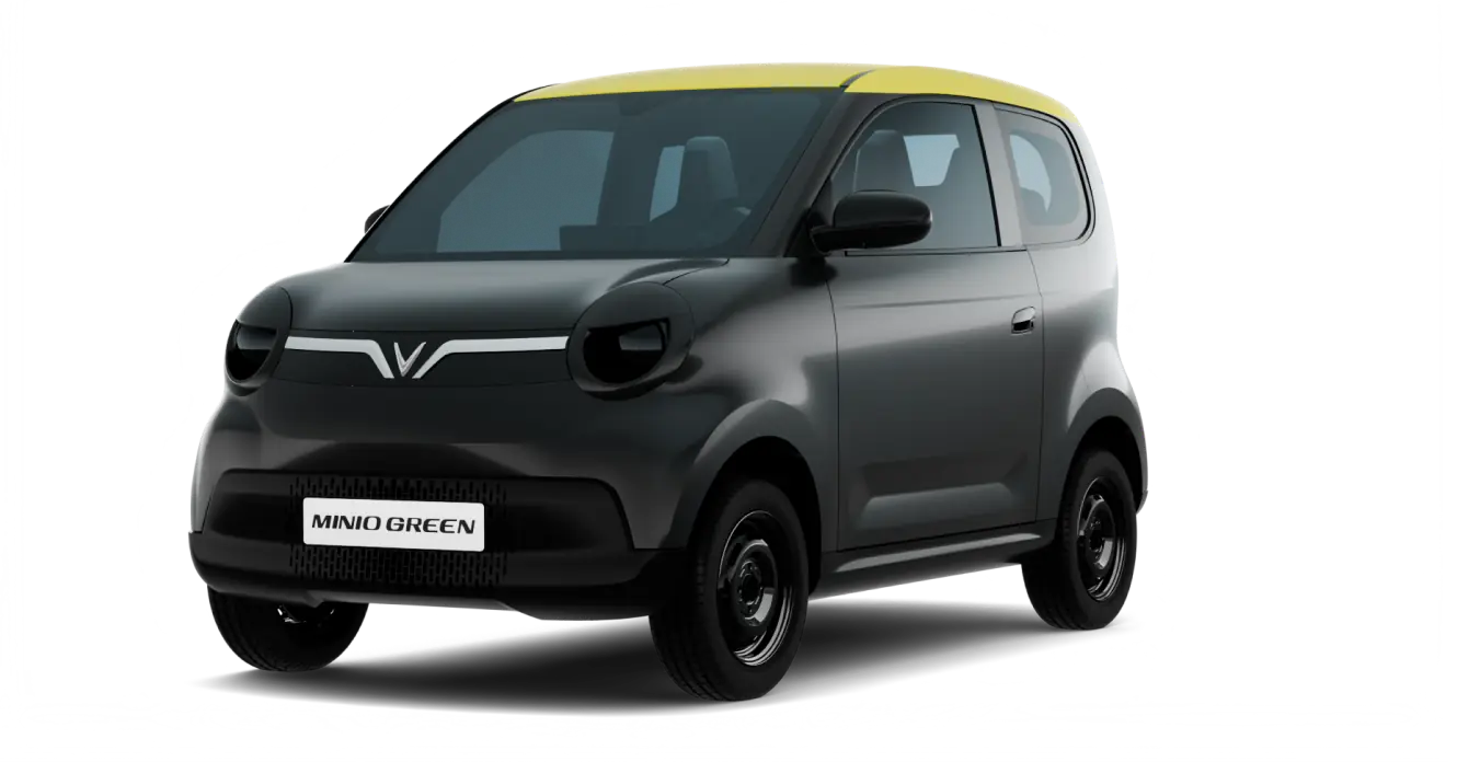 VinFast Minio Green màu Jet Black Body - Summer Yellow Roof