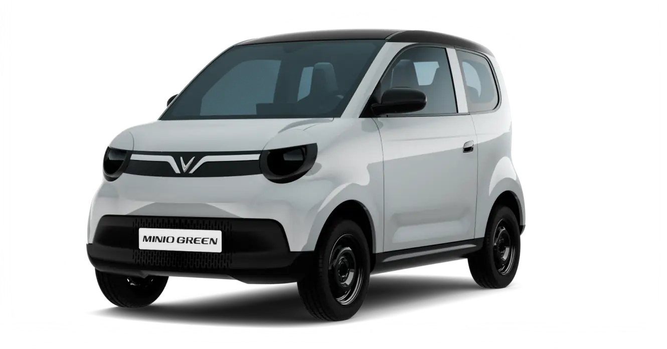 VinFast Minio Green màu Desat Silver Body - Jet Black Roof