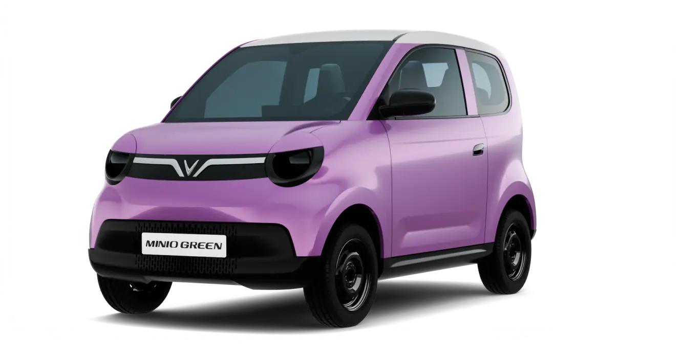 VinFast Minio Green màu Rose Metallic Body - Infinity Blanc Roof