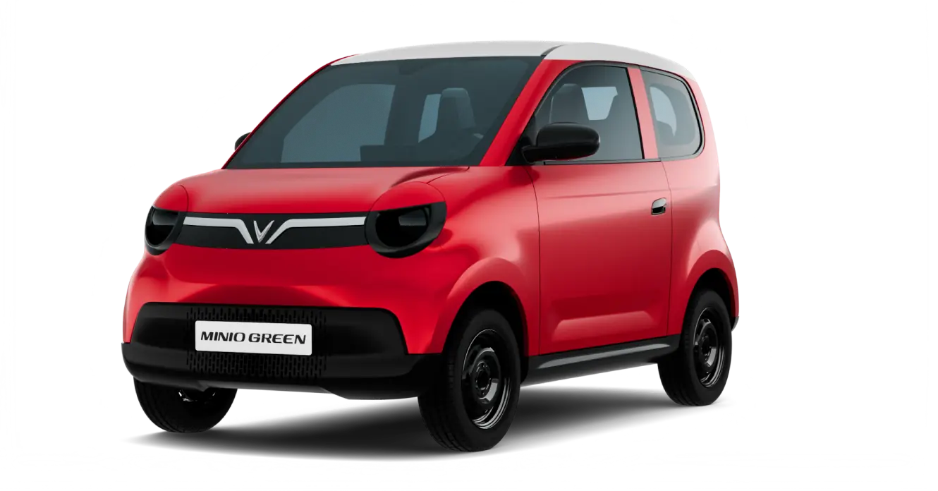 VinFast Minio Green màu Solar Ruby Body - Infinity Blanc Roof