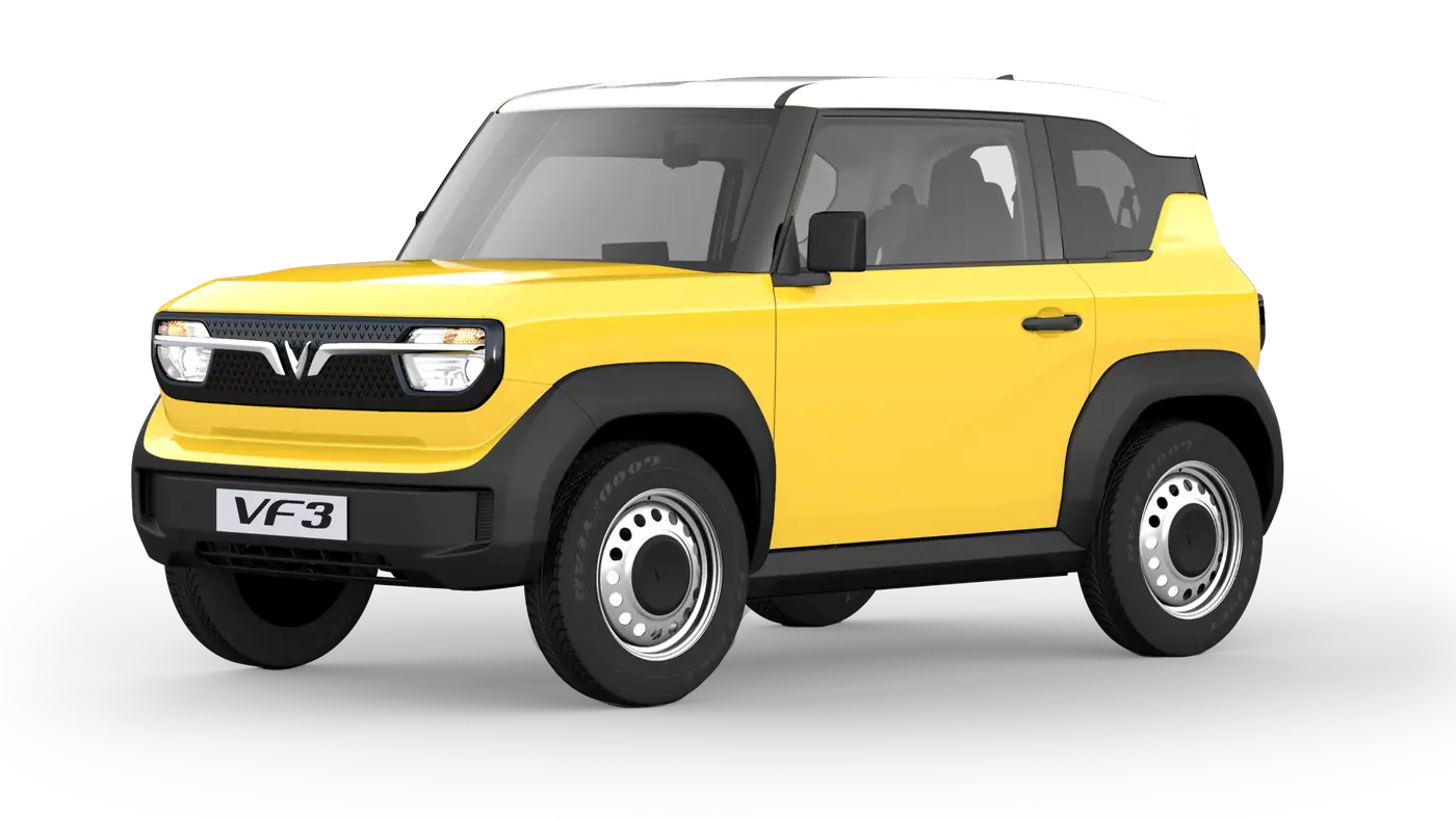 VinFast VF 3 màu Summer Yellow