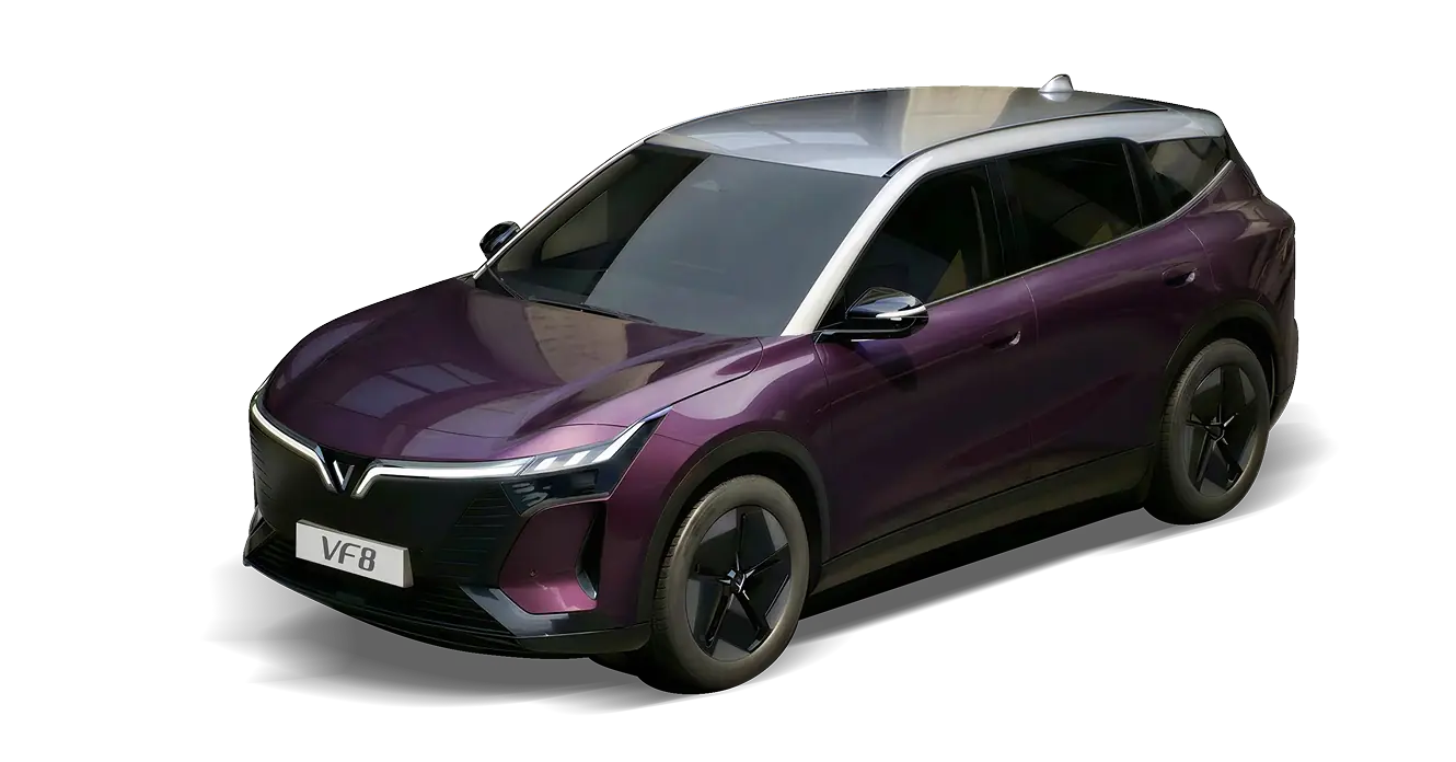 VinFast VF 8 Thế hệ mới màu Mysterioso Purple Body - Stealth Gray Roof