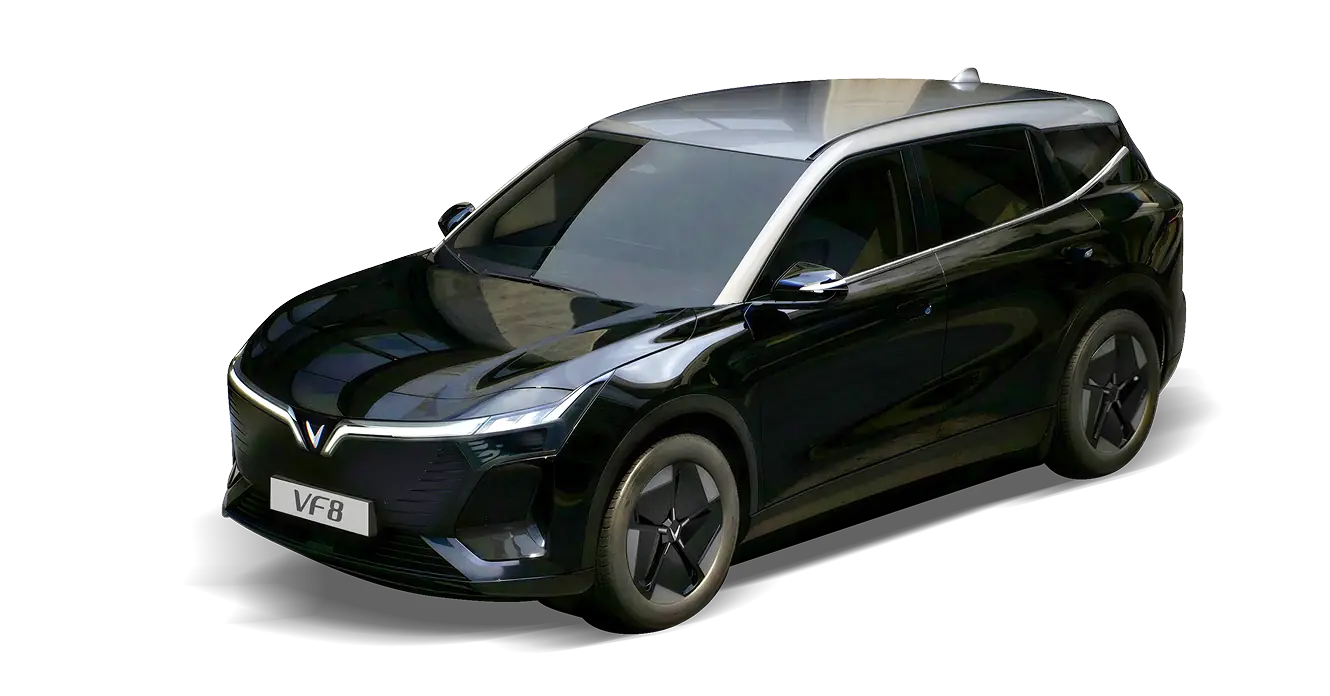 VinFast VF 8 Thế hệ mới màu Jet Black Body - Stealth Gray Roof