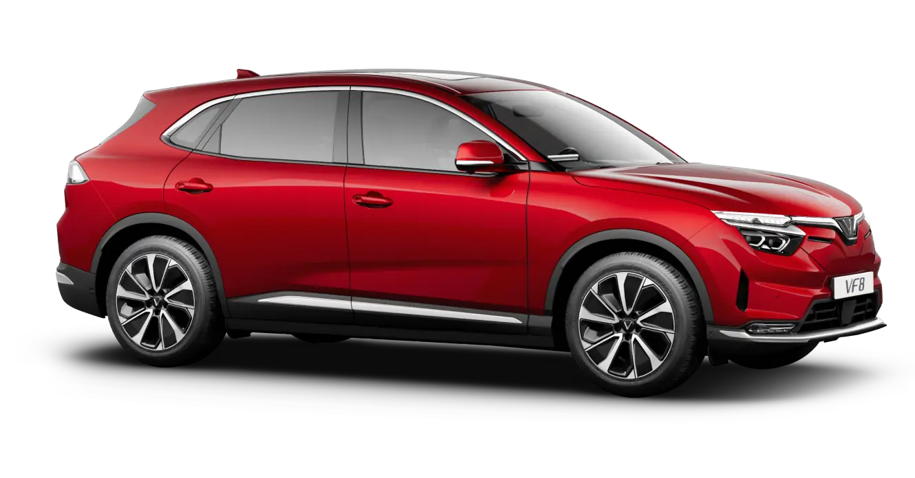 VinFast VF 8 màu Crimson Red
