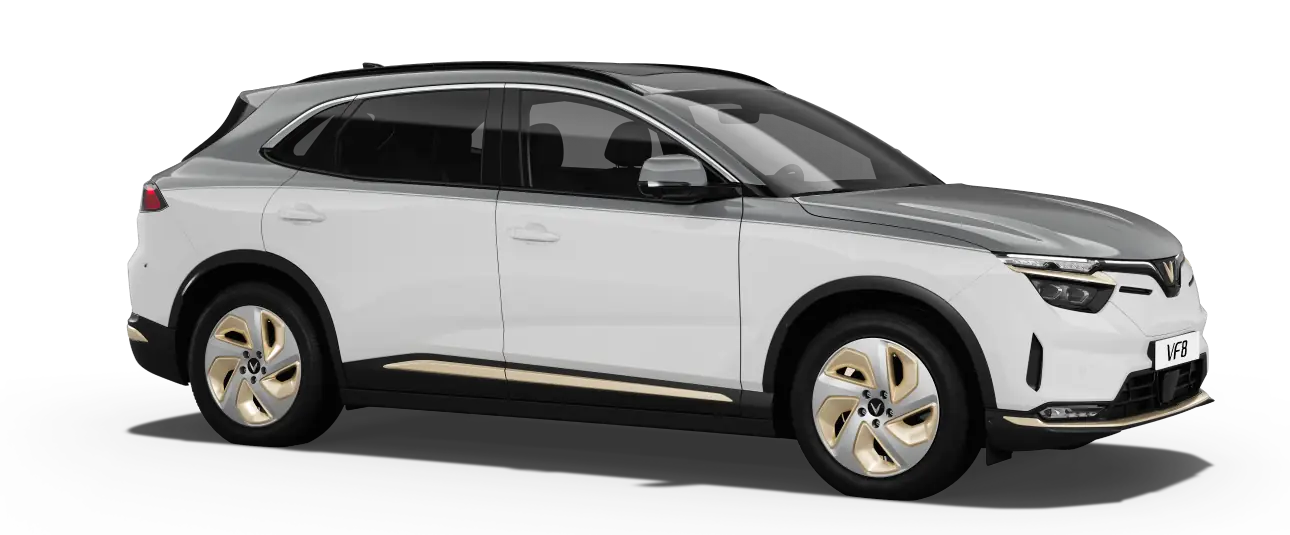 VinFast VF 8 màu Infinity Blanc - Zenith Grey Roof